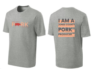 Jones County Pork Producers Athletic Material Tshirt